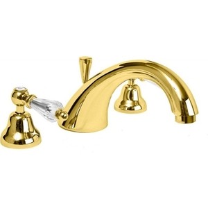 Смеситель на борт ванны Cezares Vintage золото (VINTAGE-BVDM-03/24-Sw) излив для ванны cezares porta porta sc nop