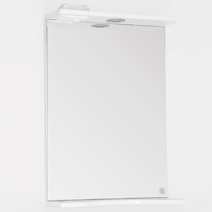 Зеркало Style line Инга 50 с подсветкой, белое (ЛС-00000392) зеркало шкаф style line жасмин 55 с подсветкой белый 4650134470611