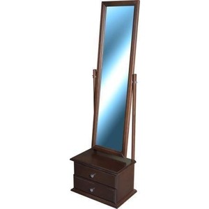 Зеркало с тумбой Мебелик Селена средне-коричневый (П0002429) стол сервировочный мебелик бридж средне коричневый п0001996