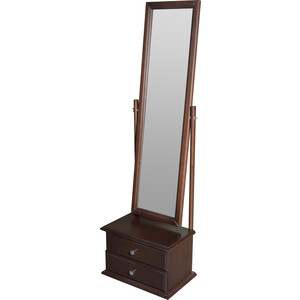 Зеркало с тумбой Мебелик Селена средне-коричневый (П0002429)