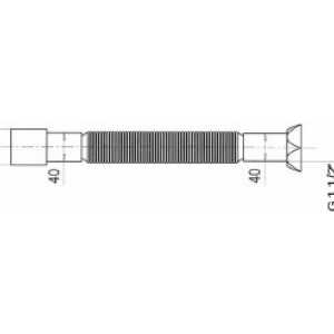 Гофра для кухонного сифона Wirquin 1 1/2x40/50 длина 1200 мм (GT1145) (30717995)