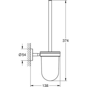 Ершик для унитаза Grohe Bau Cosmopolitan (40463001)