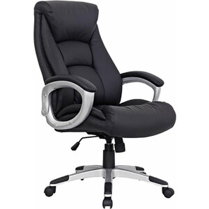 Кресло офисное Brabix Grand EX-500 натуральная кожа черное (530861) кресло brabix fly cf 100 серое черное 532089