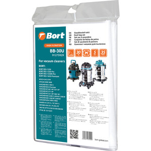 Мешки для пылесоса Bort BB-30U (5шт) мешки для пылесоса bort bss 1330 pro shop vac pro 30 obi nts 35 gigant
