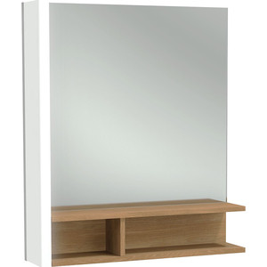 Зеркало Jacob Delafon Terrace 60x68,5 см, подсветка слева (EB1180G-NF) зеркало со светодиодной подсветкой 100 65 см jacob delafon parallel eb1416 nf