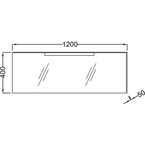 Зеркало Jacob Delafon Stillness 120x40 см (EB2008-NF)