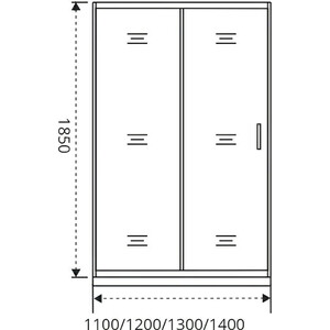 Душевая дверь Good Door Infinity WTW-140-G-CH 140х185 матовая Grape, хром (ИН00032)