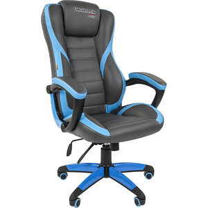 Офисное кресло Chairman game 22 экопремиум серо-голубой офисное кресло chairman game 15 экопремиум желтый