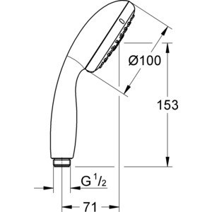 Ручной душ Grohe New Tempesta Classic (28261002)