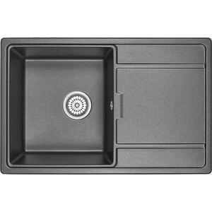 Кухонная мойка и смеситель Granula GR-7804 черная, Lemark Comfort LM3061C