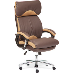 Кресло TetChair GRAND кожа натуральная/кож/зам коричневый