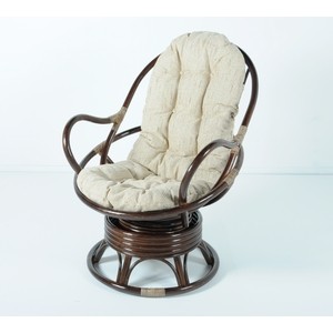 Кресло вращающееся с подушкой Vinotti 05/01 темный коньяк эркер 2 см коньяк