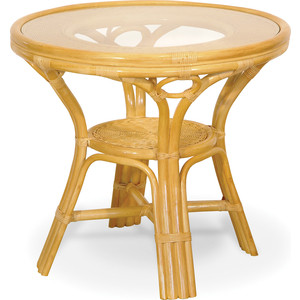 Стол со стеклом Vinotti 02/09A мед стол со стеклом vinotti 02 08a коньяк