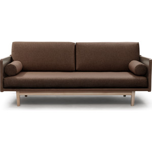 Диван Arsko Двалин орех-коричневая рогожка прямой диван мебелик вега 10 ткань бирюза каркас орех п0005650