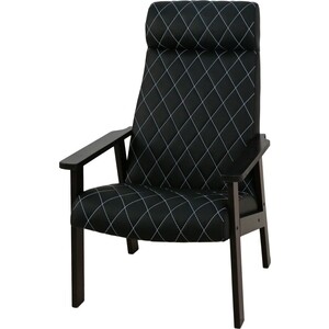 Кресло для отдыха Вилора с прострочкой тон № 4 luxa black