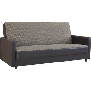 Диван книжка Шарм-Дизайн Классика Д 120 рогожка коричневый диван кровать шарм дизайн классика 2в шенилл серый