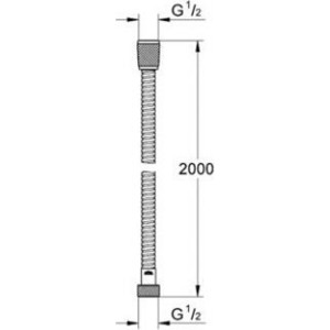 Душевой шланг Grohe Relexaflex 200 см, металл, хром (28140000)