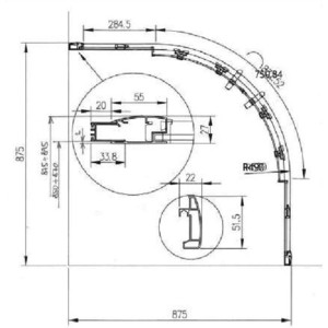 Душевой уголок Ravak Blix XP2CP4 90x90 прозрачный, хром (X3B270C00Z1C)