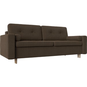 Диван прямой Мебелико Белфаст рогожка коричневый диван угловой мебелико эмир п эко кожа коричневый