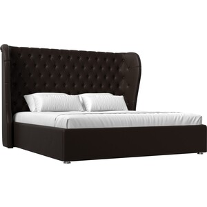 Кровать Мебелико Далия эко-кожа коричневый кровать двуспальная мебелико герда экокожа беж