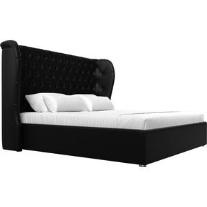Кровать Мебелико Далия эко-кожа черный