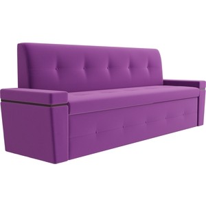 Кухонный диван Мебелико Деметра микровелвет (фиолетовый)