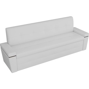 Кухонный диван Мебелико Деметра эко-кожа (белый)
