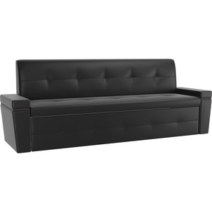 Кухонный диван Мебелико Деметра эко-кожа (черный) кухонный диван мебелико деметра микровелвет фиолетовый