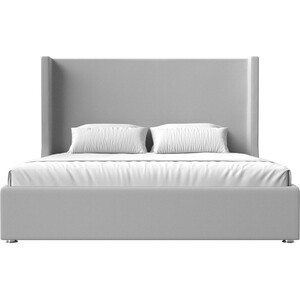 Кровать Мебелико Ларго эко-кожа белый интерьерная кровать мебелико камилла эко кожа бело
