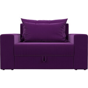 Кресло Мебелико Майами микровельвет фиолетовый