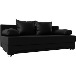 Диван-еврокнижка Мебелико Ник-2 эко-кожа черный диван еврокнижка мебелико европа эко кожа