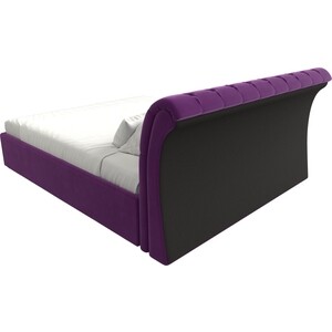 Кровать Мебелико Сицилия микровельвет фиолетовый