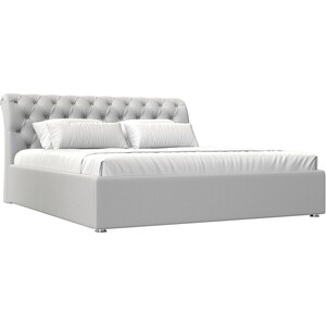 Кровать Мебелико Сицилия эко-кожа белый кровать двуспальная мебелико герда экокожа коричневая