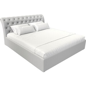 Кровать Мебелико Сицилия эко-кожа белый