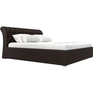 Кровать Мебелико Сицилия эко-кожа коричневый