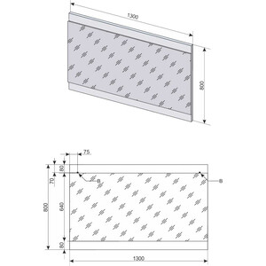 Зеркало Style line Даллас Люкс 130 белое (СС-00000581)