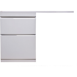 Мебель для ванной Style line Даймонд Люкс 58 (120L) левая, под стиральную машину, белая