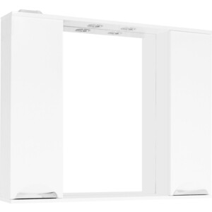 Зеркало-шкаф Style line Жасмин 100 с подсветкой, белый (ЛС-00000586) зеркало style line атлантика 90 с подсветкой белое сс 00002213