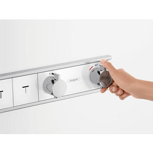 Термостат для ванны Hansgrohe RainSelect на четыре выхода, для механизма 15312180, хром (15357000) термостат для ванны hansgrohe showerselect 15763000