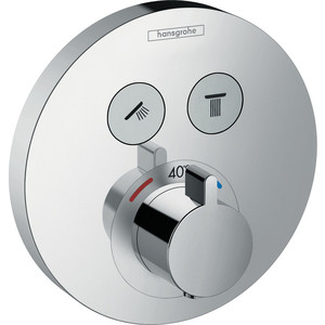 Термостат для ванны Hansgrohe ShowerSelect S для механизма 01800180, хром (15743000) скрытая часть hansgrohe ibox universal 01800180