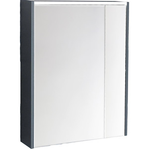 Зеркальный шкаф Roca Ronda 60 антрацит (ZRU9302968) зеркальный шкаф grossman адель led 70х80 сенсорный выключатель 207004
