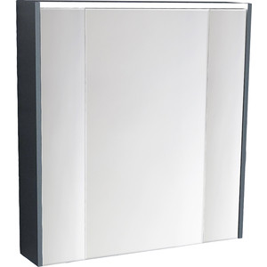 Зеркальный шкаф Roca Ronda 80 антрацит (ZRU9302970) зеркальный шкаф 82x69 5 см антрацит глянец vitra mirrors 66911