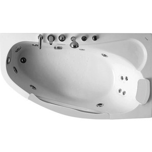 Акриловая ванна Gemy 161x96 с гидромассажем (G9046 B R)