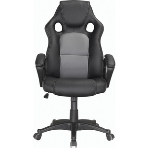 Кресло офисное Brabix Rider Plus EX-544 комфорт экокожа, черное/серое, (531582)