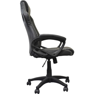 Кресло офисное Brabix Rider Plus EX-544 комфорт экокожа, черное/серое, (531582)