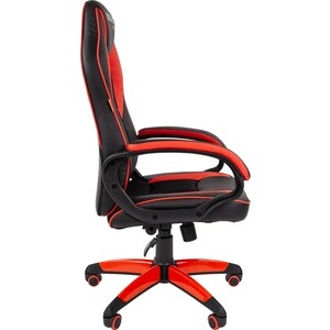 Офисное кресло Chairman game 16 экопремиум черный/красный