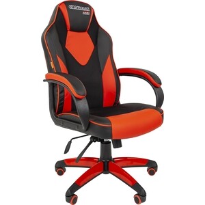 Офисное кресло Chairman game 17 экопремиум черный/красный кресло игровое chairman game 22 серое оранжевое