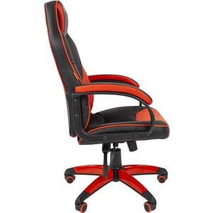 Офисное кресло Chairman game 17 экопремиум черный/красный