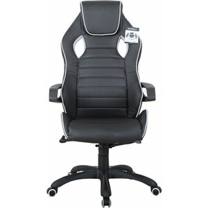 Кресло компьютерное Brabix Techno Pro GM-003 экокожа, черное/серое, вставки серые (531814) кресло brabix techno pro gm 003 экокожа черное серое вставки серые 531814