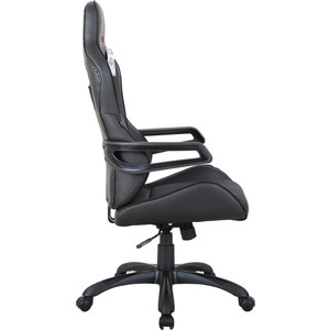 Кресло компьютерное Brabix Nitro GM-001 ткань/экокожа черное (531817)